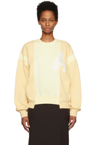 AMBUSH: Yellow Varsity Sweatshirt | SSENSE