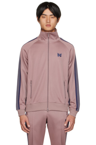 NEEDLES: Taupe Smooth Track Jacket | SSENSE