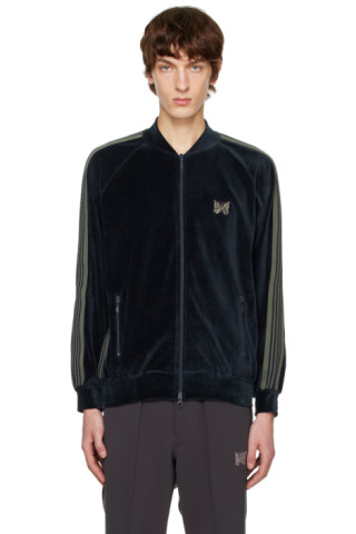 Navy R.C. Track Jacket by NEEDLES on Sale