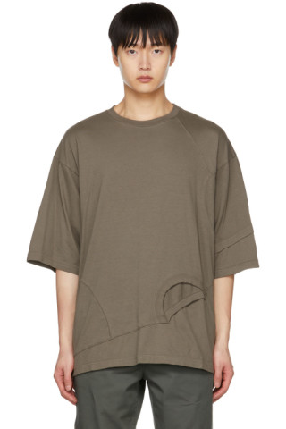 Undercoverism: Brown Paneled T-Shirt | SSENSE