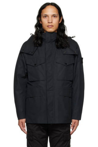 Black Ghost Piece Down Jacket by Stone Island on Sale