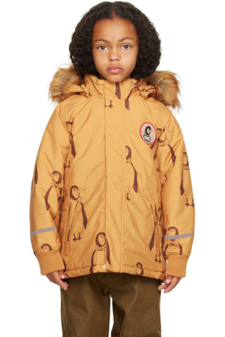 Kids Beige Penguin K2 Jacket by Mini Rodini | SSENSE Canada