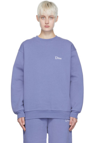 Dime: Purple Cotton Sweatshirt | SSENSE