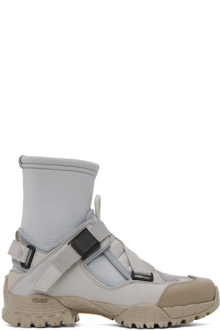 YUME YUME: Gray Cloud Walker Boots | SSENSE UK