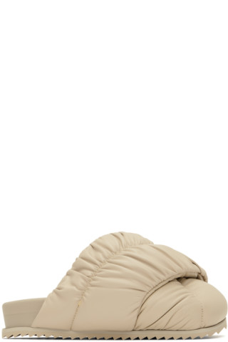 【関税込み】YUME YUME ベージュ Tent スライド Beige Tent Slides by YUME YUME on Sale