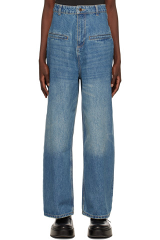 Fax Copy Express: SSENSE Exclusive Blue Jeans | SSENSE