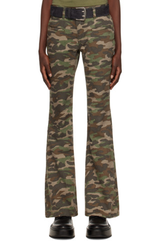 SSENSE Exclusive Green Trousers by Fax Copy Express on Sale