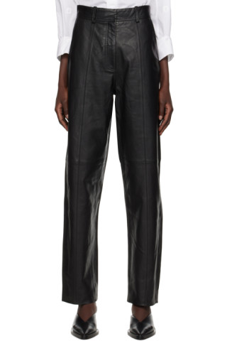 Vetements Leather Moto Pants