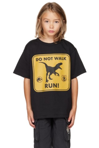 Kids Black Jurassic World Edition Riley T-Shirt by Molo | SSENSE