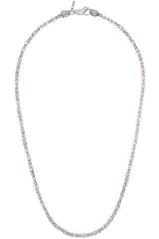 Emanuele Bicocchi: Silver Byzantine Chain Necklace | SSENSE Canada