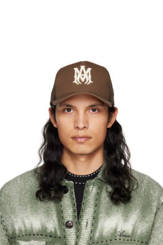 AMIRI: Brown M.A. Trucker Cap | SSENSE