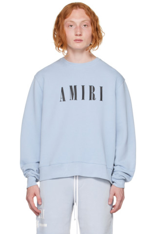 AMIRI: Blue Core Sweatshirt | SSENSE Canada