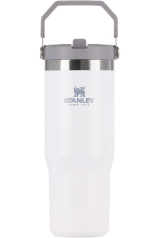 White 'The Iceflow' Flip Straw Tumbler, 30 oz by Stanley | SSENSE UK