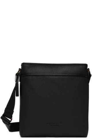 Black Gotham Crossbody Messenger Bag by Coach 1941 on Sale