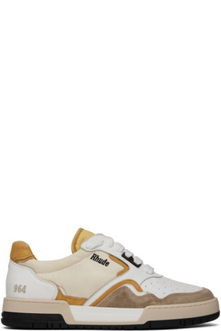 Beige Racing Sneakers by Rhude on Sale