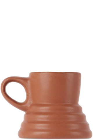 Brown No-Spill Mug by BKLYN CLAY on Sale