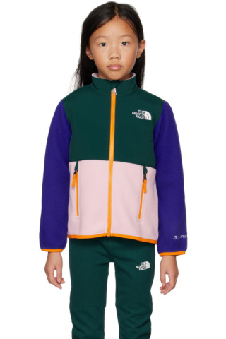 Kids Green & Pink Denali Little Kids Jacket by The North Face Kids | SSENSE