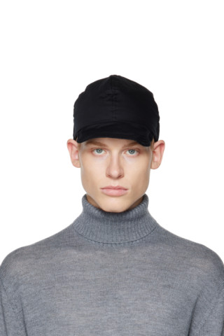 Black O-Project Cap by Jan-Jan Van Essche on Sale