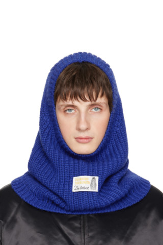 TAKAHIROMIYASHITA TheSoloist. - Blue Aran Pattern Balaclava