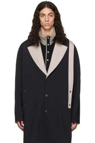 Kiko Kostadinov: Black Dius Coat | SSENSE