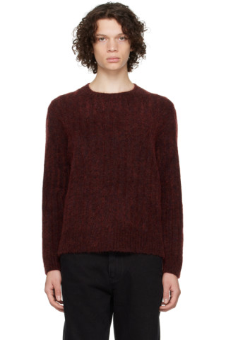 Burgundy Marled Sweater by Schnayderman's on Sale