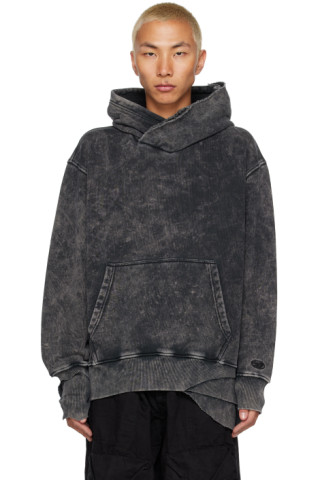 Black S-Topper Hoodie by Diesel on Sale