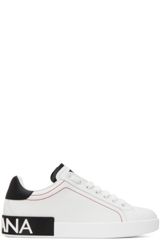 Dolce & Gabbana: White Portofino Sneakers | SSENSE