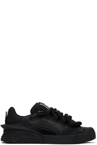 Black Portofino Sneakers by Dolce&Gabbana on Sale