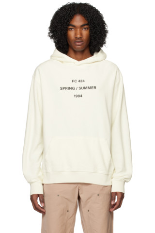 424: Off-White Printed Hoodie | SSENSE