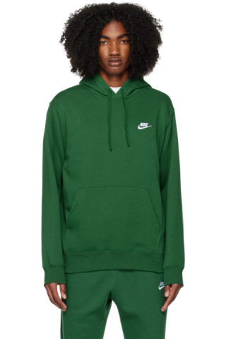 Green Sportswear Club Hoodie by Nike on Sale