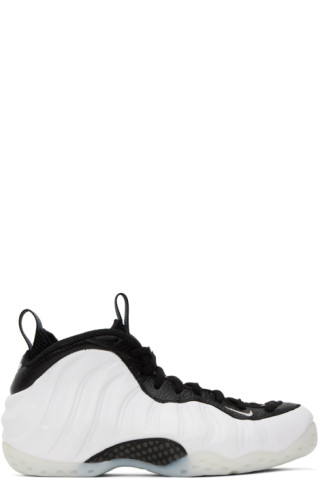 Nike: White Black Air Foamposite One Sneakers SSENSE