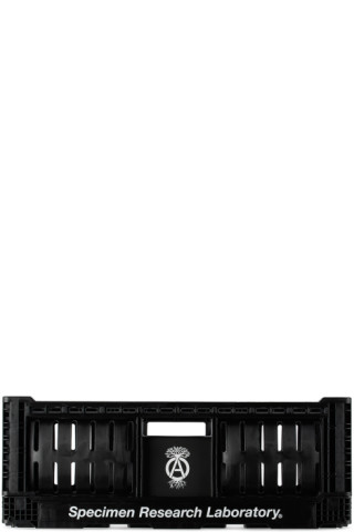 Black SRL Folding Container Crate, 40 L by Neighborhood | SSENSE