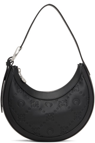 Black Mini Eclips Bag by Marine Serre on Sale