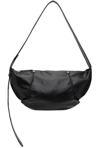 Black Distorted Bag by Omar Afridi on Sale