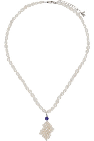 White Pearl Yerka Necklace by ADER error on Sale