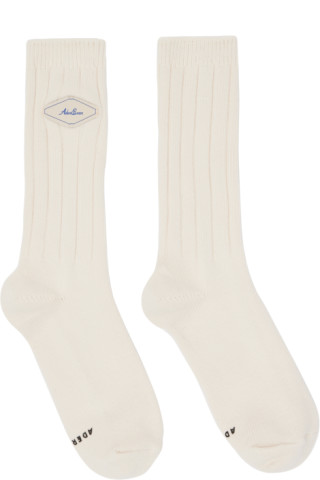 ADER error: Off-White Fluic Label Socks | SSENSE