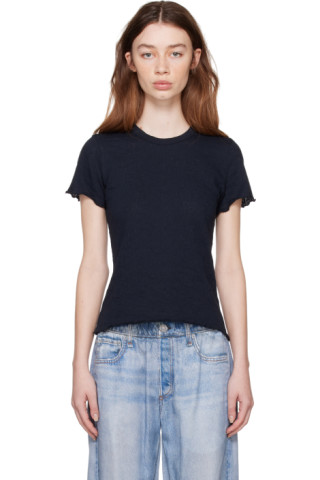 rag & bone: Black Gemma T-Shirt | SSENSE