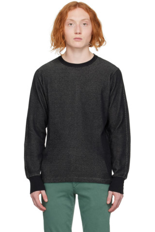 rag & bone: Black Collin Long Sleeve T-Shirt | SSENSE
