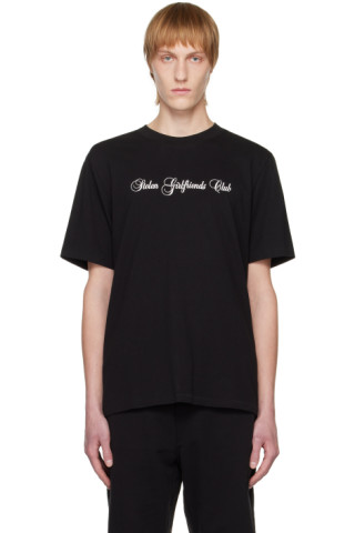 Stolen Girlfriends Club: Black Script T-Shirt | SSENSE