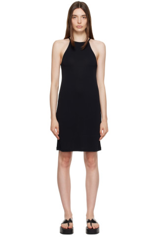 【関税込み】Filippa K ブラック シャイニー ミニワンピース Filippa Kのブラック ストラップ ミニワンピースがセール中
