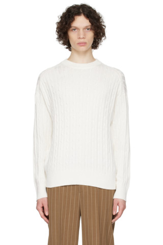 White Boxy Sweater by Filippa K on Sale