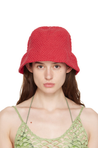 Akoia: SSENSE Exclusive Red Jamur Hat | SSENSE