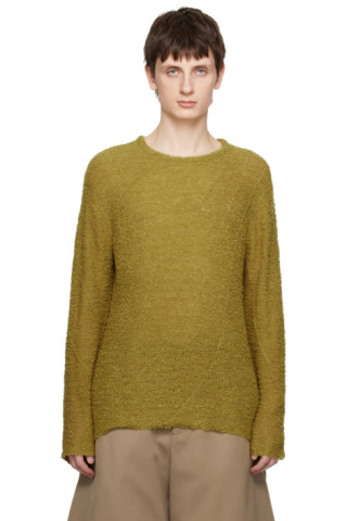 Pet Tree Kor: Yellow Contorta Sweater | SSENSE