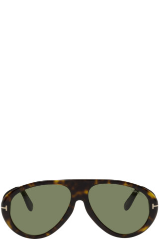 TOM FORD: Tortoiseshell Camillo Sunglasses | SSENSE