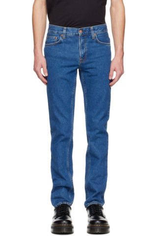 Nudie Jeans: Blue Gritty Jackson Jeans | SSENSE