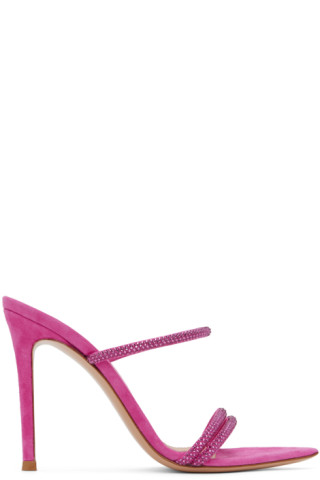 【関税込み】Gianvito Rossi ピンク Cannes ヒールサンダル 231090F125010_1.jpg