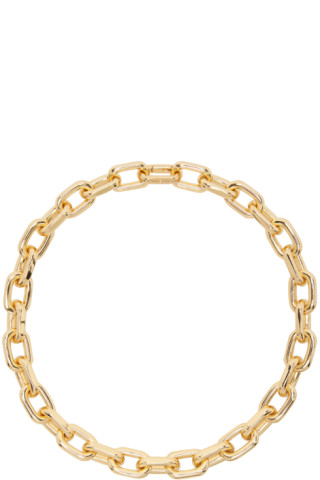 ANINE BING: Gold Bold Link Necklace | SSENSE