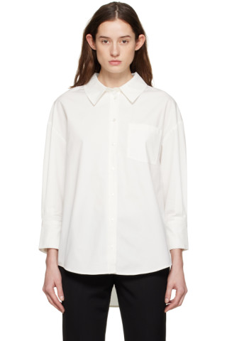 ANINE BING: White Mika Shirt | SSENSE