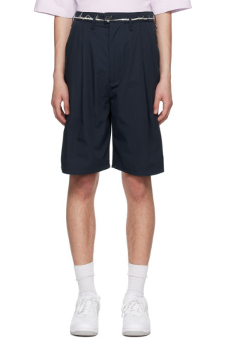 Camiel Fortgens: Navy Suit Shorts | SSENSE