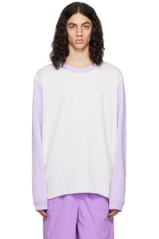 Purple Big Long Sleeve T-Shirt by Camiel Fortgens on Sale